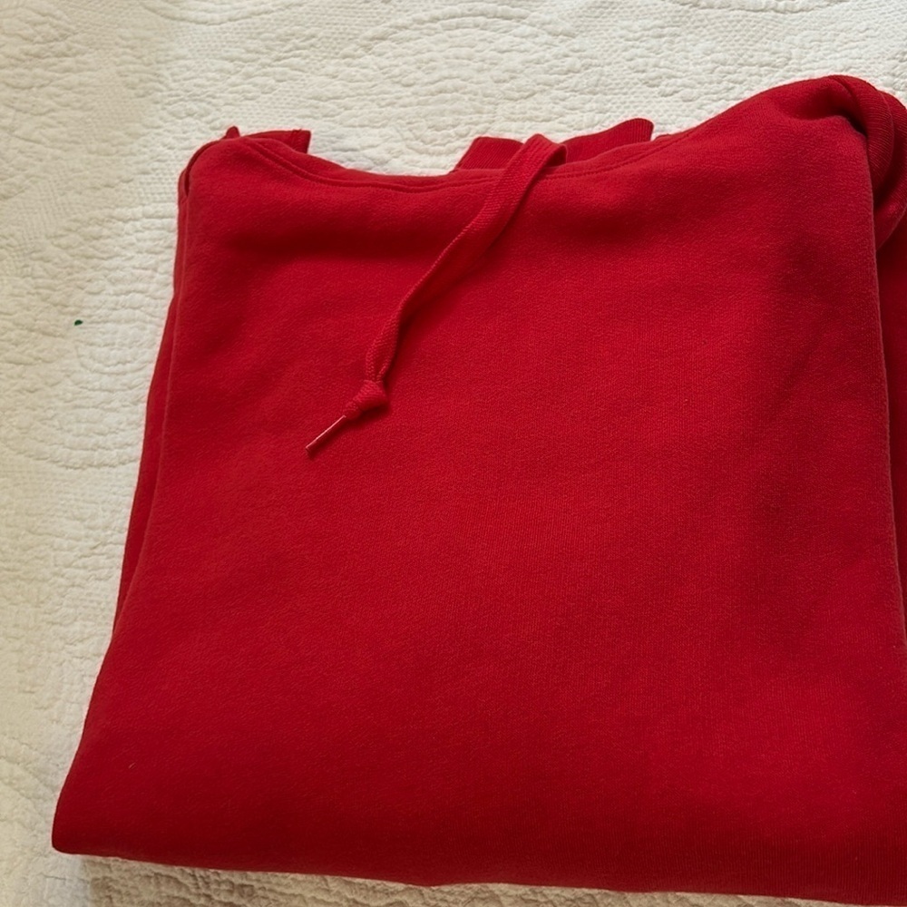Victoria’s Secret PINK Red Hoodie. Pullover. Pockets. Small NWT